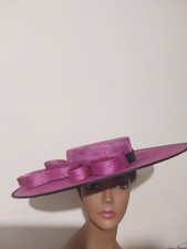 Sinamay wide brim boater - sinamay,