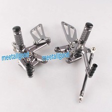 Rearsets Foot pegs Fit Suzuki 00-04 GSXR1000/96-05 GSXR600 750 K1 K2 K3 K4 UK