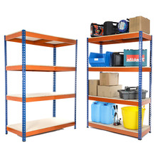 2 x 4 Tier Steel Shelving