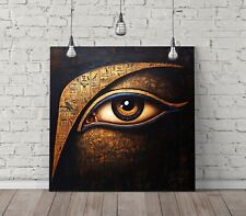 COOL EGYPTIAN EYE -SQUARE CANVAS WALL ART FLOAT EFFECT/FRAME/POSTER PRINT
