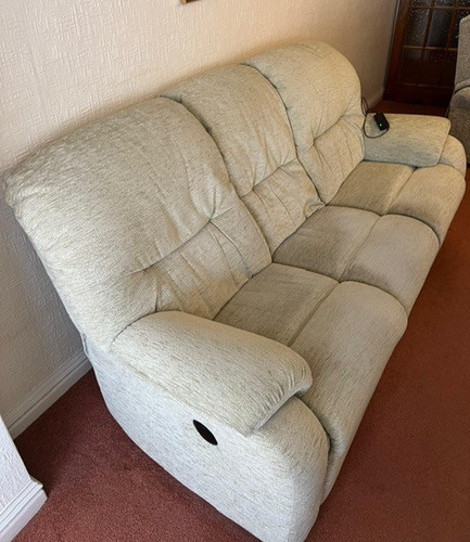 Seater settee green - seater, (used).