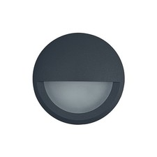 GAP LIGHTING PORTO HALO LED WALL LIGHT 5W IP65 6000K COOL WHITE IN GREY FINISH