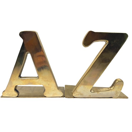 Solid brass alphabet - brass,