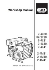HATZ DIESEL ENGINE H2-3L30 2-4L30 L31 L40 L41 2-4M31 M40 M41 WORKSHOP MANUAL 