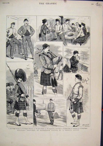 Original old antique - original, print