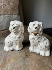 Pair Royal Doulton Staffordshire Spaniel Dogs Figurines 1378-7 c1930s–50s 9cm