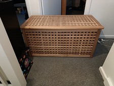 IKEA Hol Storage Table Acacia