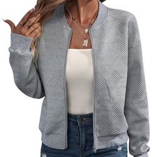 Ladies Zip Up Long Sleeve
