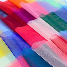 Sari Tulle Net Scraps 25 Pieces | Sheer Mesh Saree Fabric Pieces, Craft Pack
