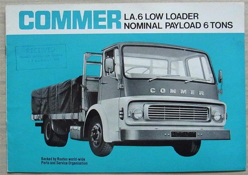Commer low loader - loader, tons