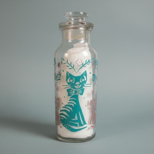 60s atomic glass cat - glass,