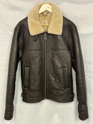 Vintage shearling leather