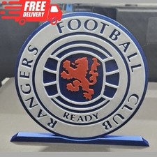 Rangers FC Logo Sign 12cm | Glasgow Football Club Table Display Décor
