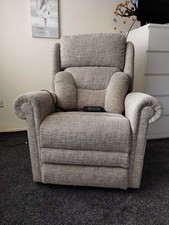 Pride 4 motor Electric Mobility Rise and Recline Arm Chair with lumbar support 