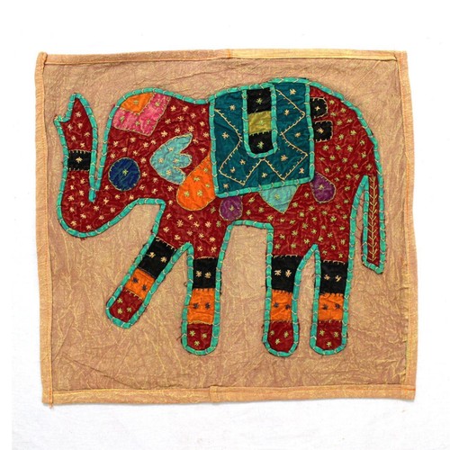 Elephant burlywood embroidered - elephant,