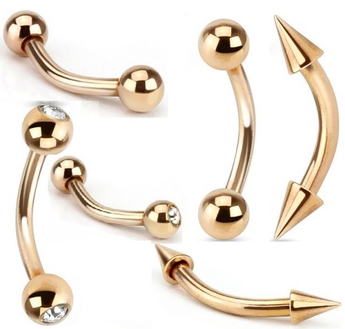 Curved barbell pvd - curved,