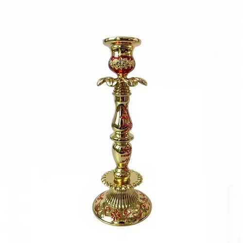 Orthodox candlestick red gold - candlestick,