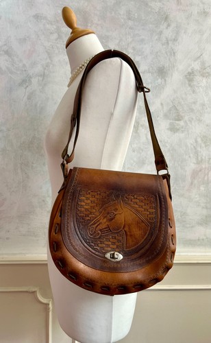 Vintage brown real - vintage, leather