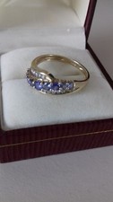 Vintage 9ct Gold Tanzinite &