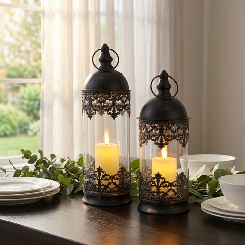 Set birdcage led candle - birdcage,