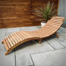 Wooden Sun Lounger Folding