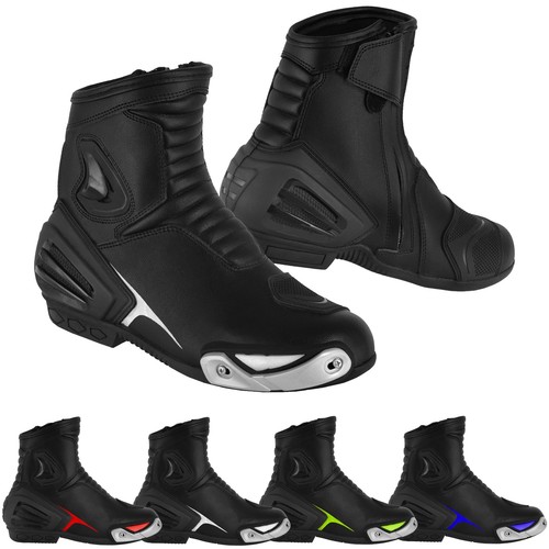 Men motorcycle boots leather - motorcycle,