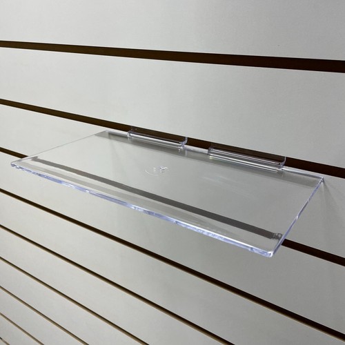 Slatwall shelves perspex - x,
