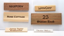 Personalised Door Sign House Number Plaque Name Desk Plate Room Tag Hotel Office