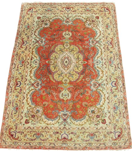 Very fine tarbriz carpet silk - very,