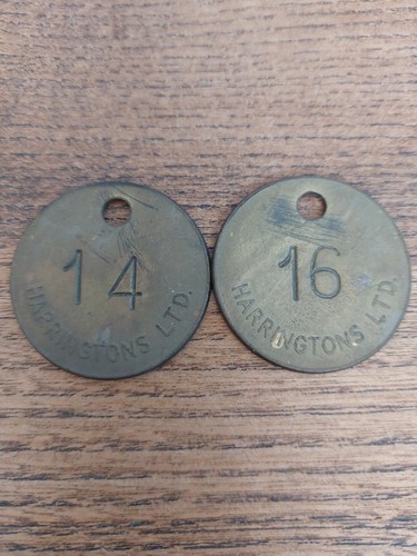 Vintage brass tool checks - vintage,