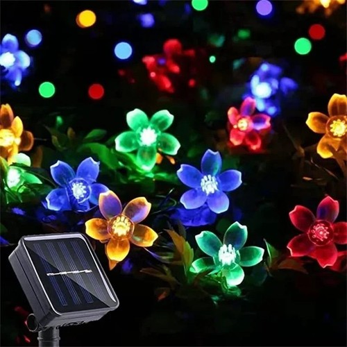 Solar powered flower string - powered,