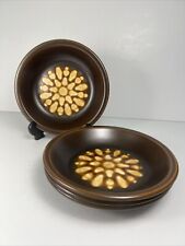 Wedgwood - Sterling Capricorn - 4 x Soup Bowl Rimmed - 18cm - Brown