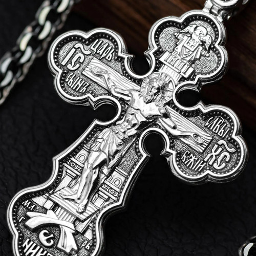 Orthodox cross necklace - cross,