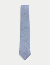 Marks & Spencer Mens Blue Silk