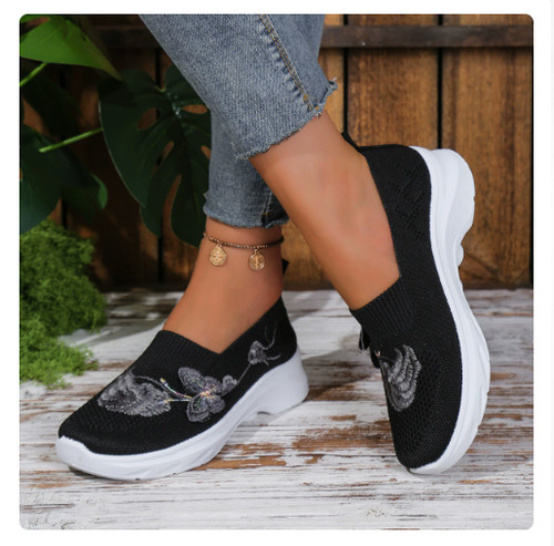 Ladies slip trainers wide - slip✨on,