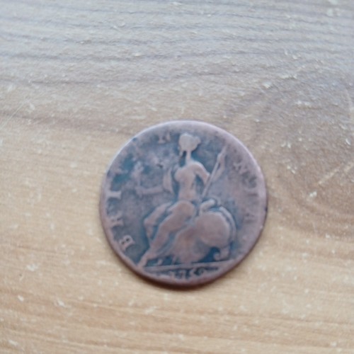1752 copper half penny - 1752,