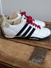 Adidas Tuscany Goodyear White Driving Shoes UK 6