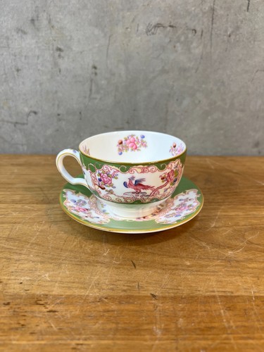 Minton green cockatrice teacup - green,