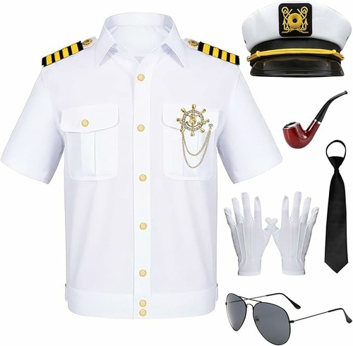 Men ship captain costume - men's,