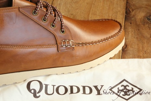Quoddy tan leather derby - tan,