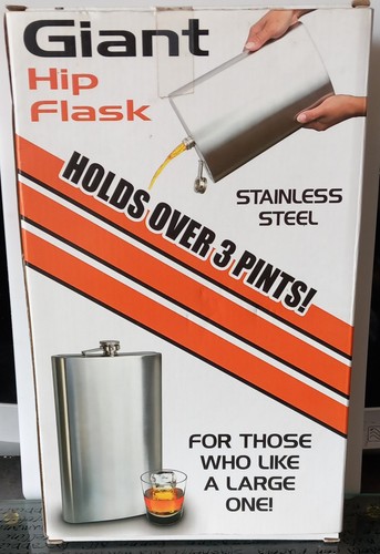 Giant hip flask pints - 3,