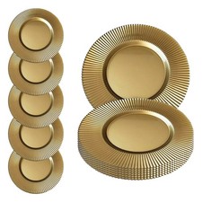 Gold Charger Plates 13" Round
