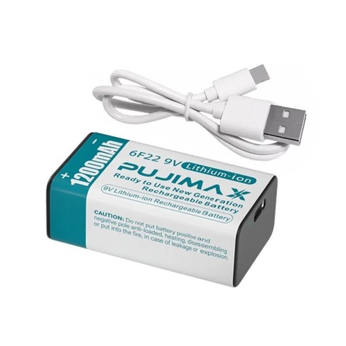 Pp3 block 1200mah lithium - 9v,