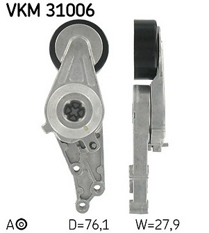 Skf tensioner pulley - pulley, for