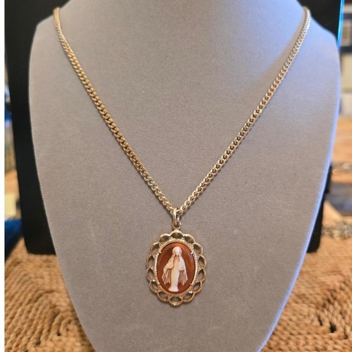 Virgin mary cameo - virgin,