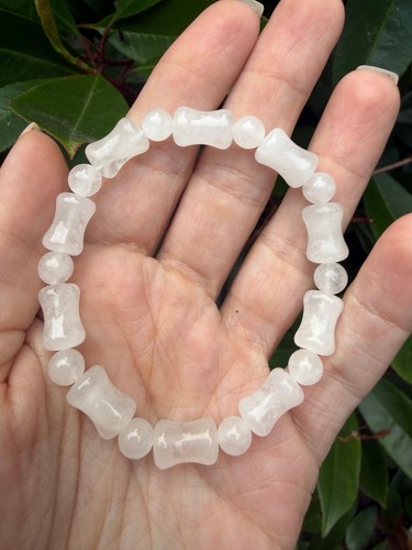 Clear quartz beaded - clear, bracelet