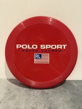 Ralph Lauren Polo Sport Frisbee Red 11" Flying Disc Ring Garden Beach Toy.