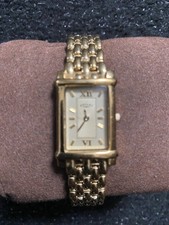 Rotary Women's Gold-Tone Quartz Square Face Watch