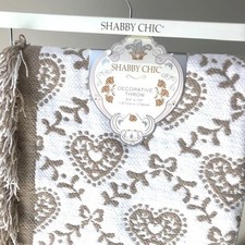 SHABBY CHIC FLUFFY WHITE/BEIGE
