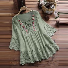 Plus Size Womens Lace Floral